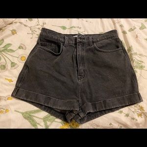 Dark American Apparel High Waisted Shorts